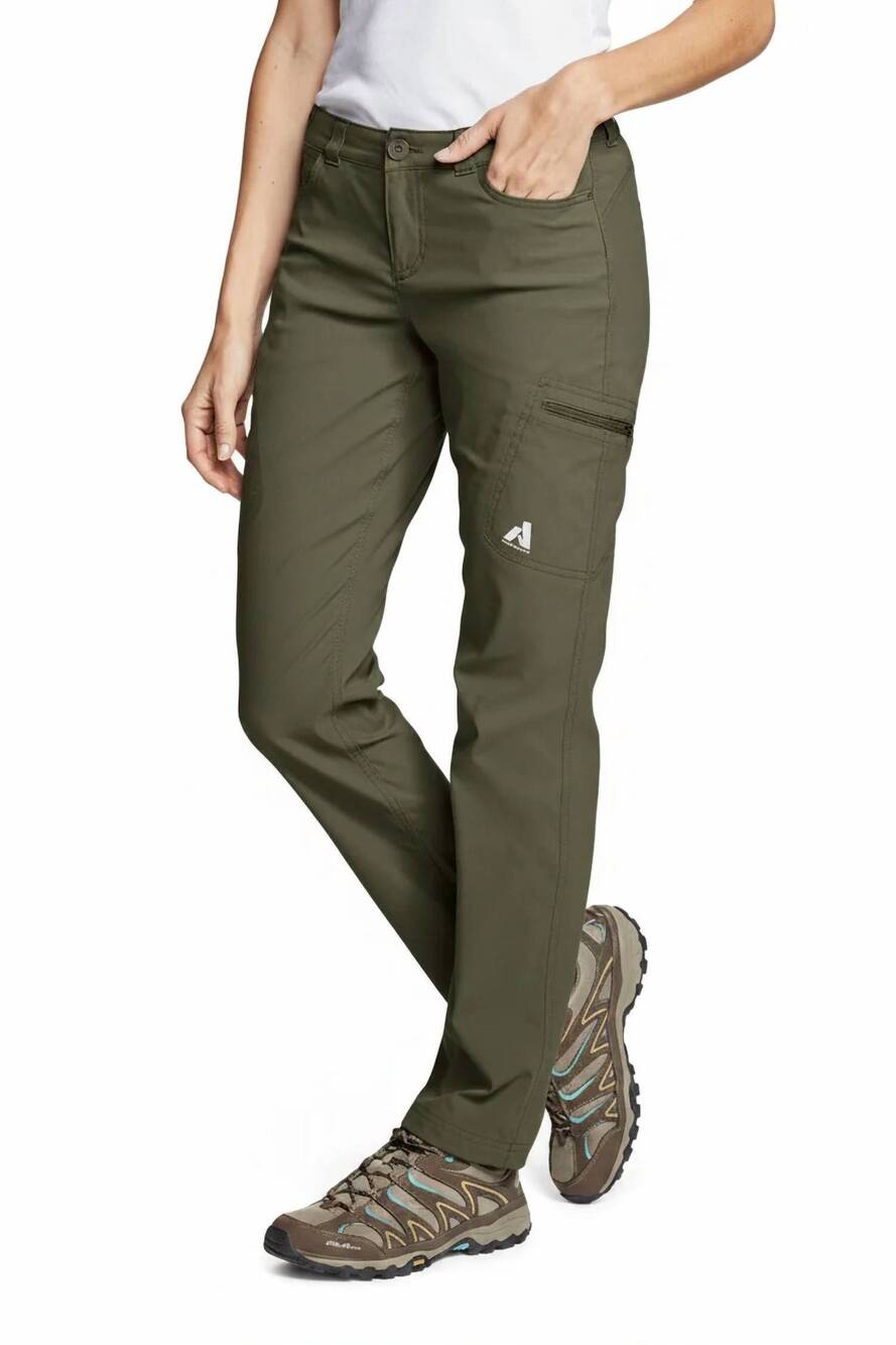 NEW EDDIE BAUER upf 50+ guide pro stretch fleece lined pants in dark green